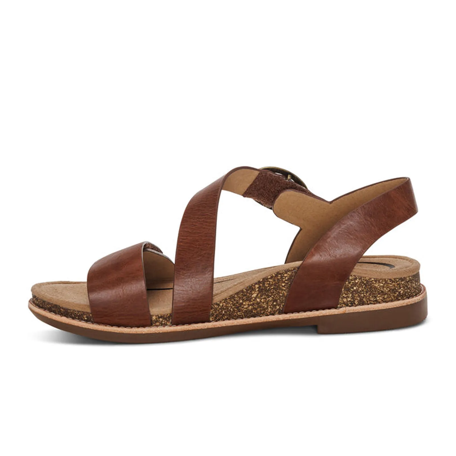 Aetrex Tamara Backstrap Sandal (Women) - Walnut