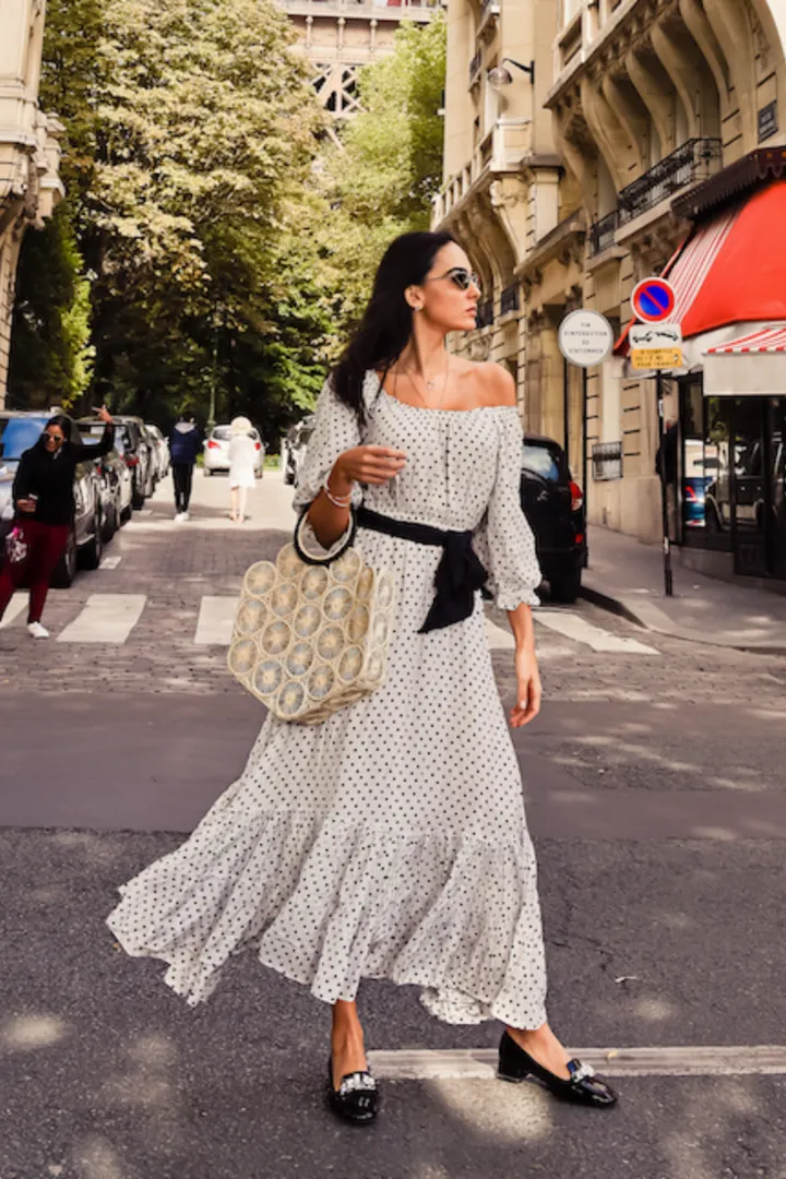 Berta Polka Dot Dress