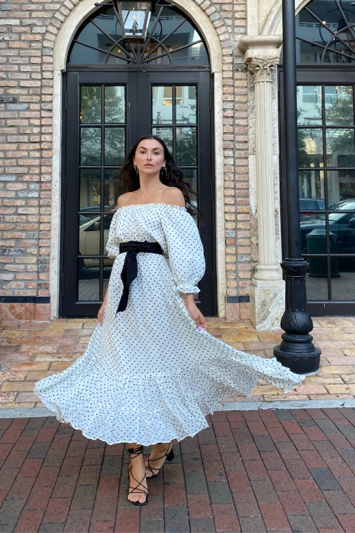 Berta Polka Dot Dress