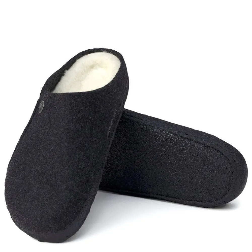 Birkenstock Women's Zermatt Shearling Wool Felt in Anthracite (Narrow Width)