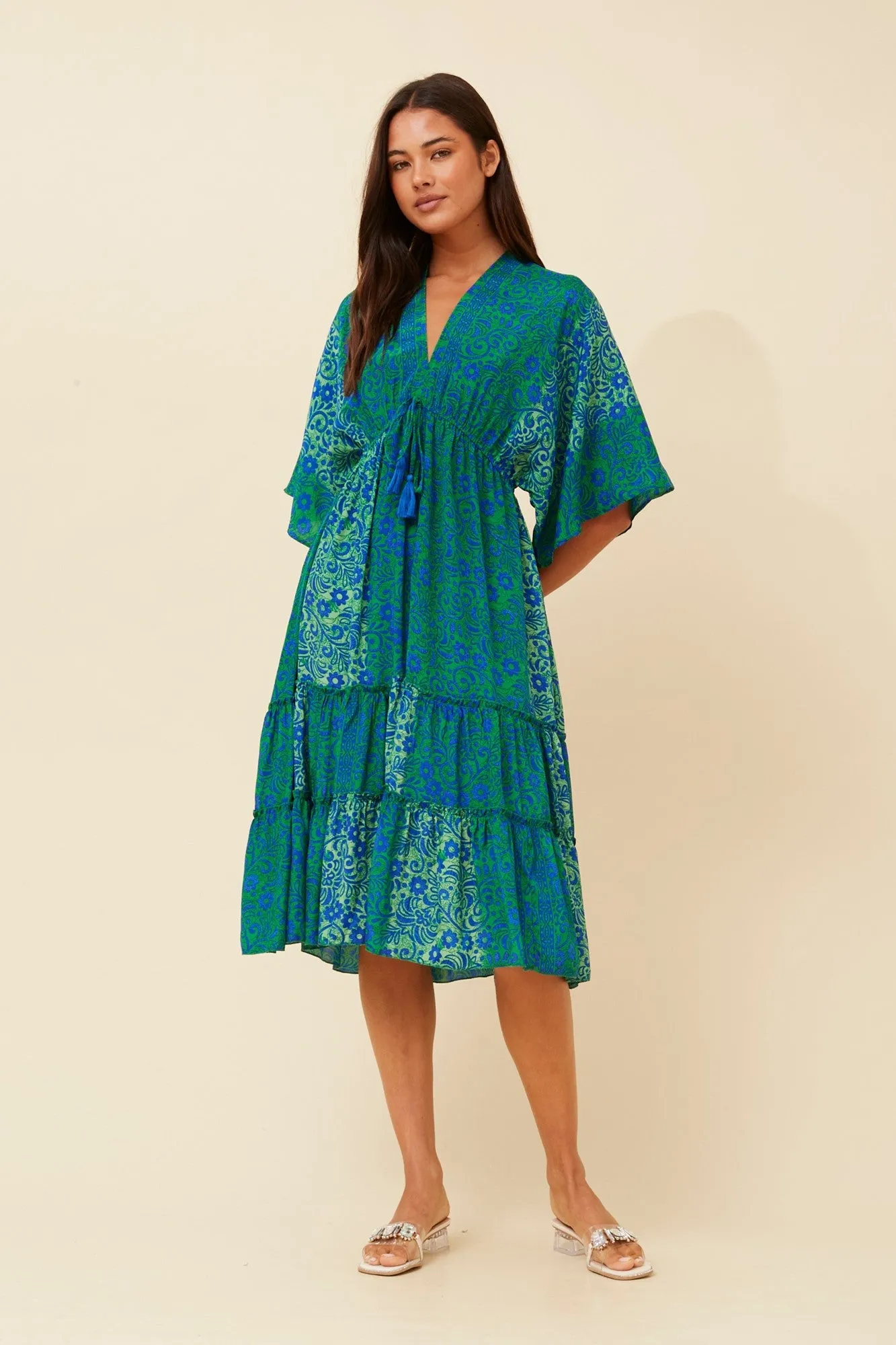 CHANDI BOHO MIDI DRESS
