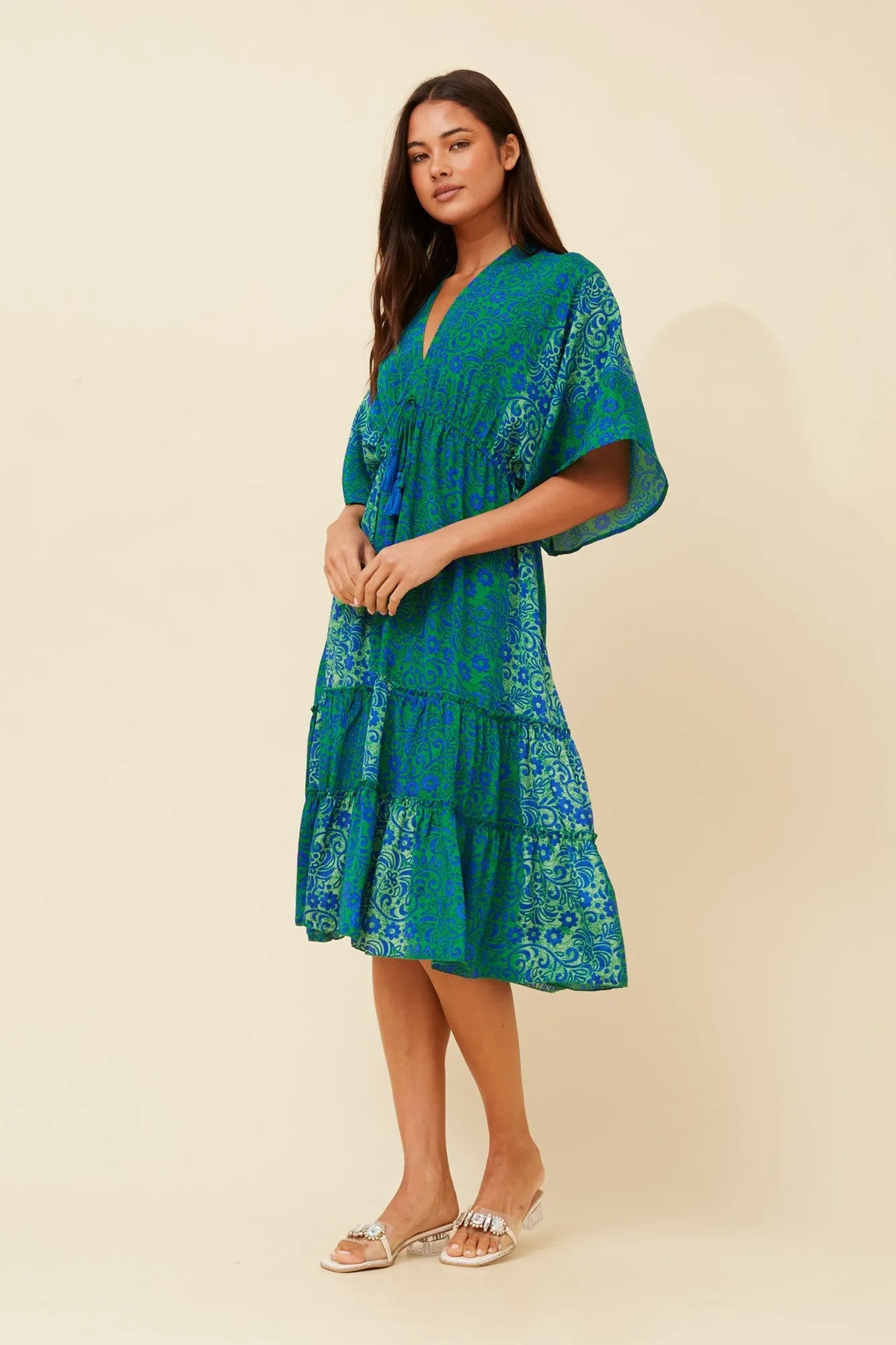 CHANDI BOHO MIDI DRESS