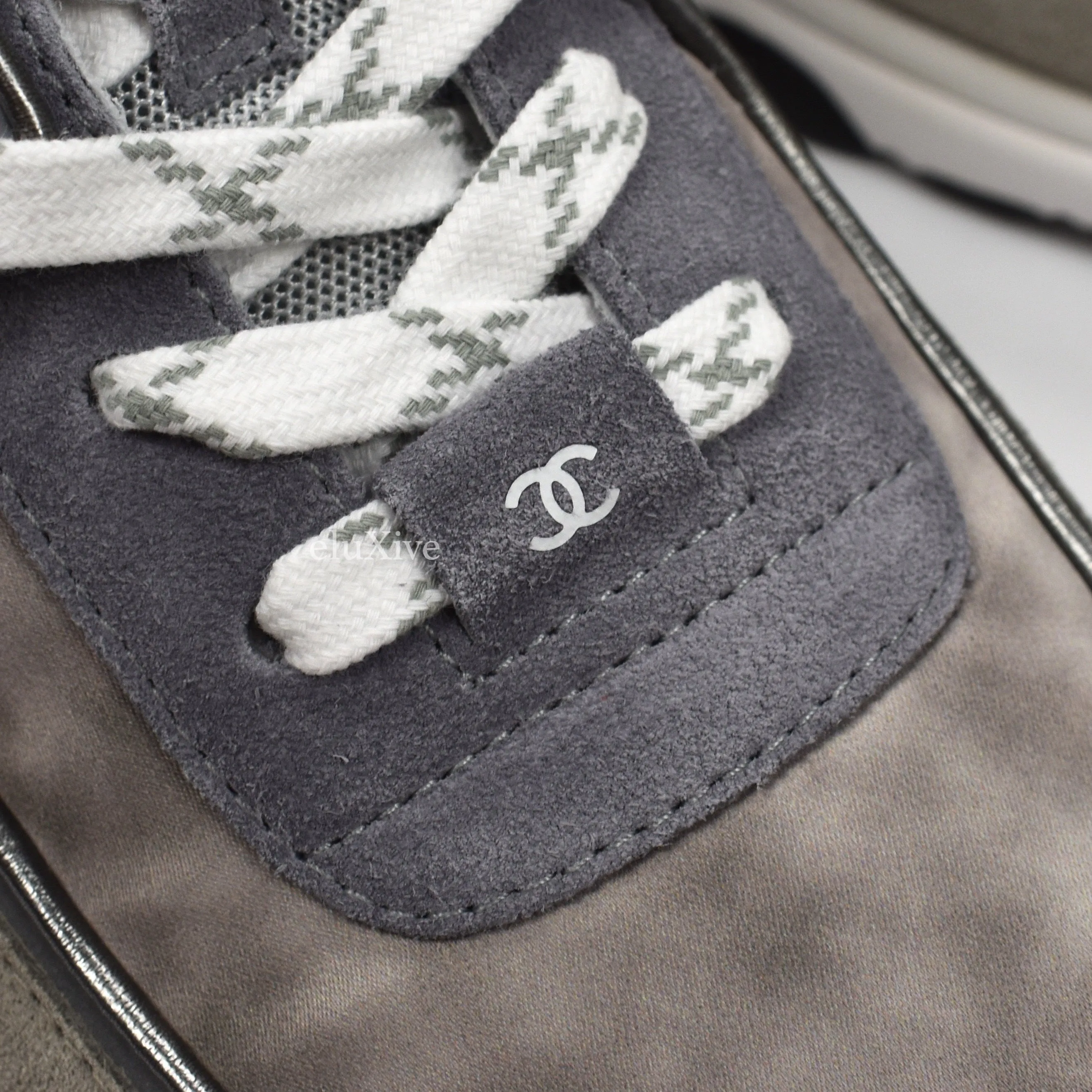 Chanel - Classic Monogram Logo Trainer (Gray)