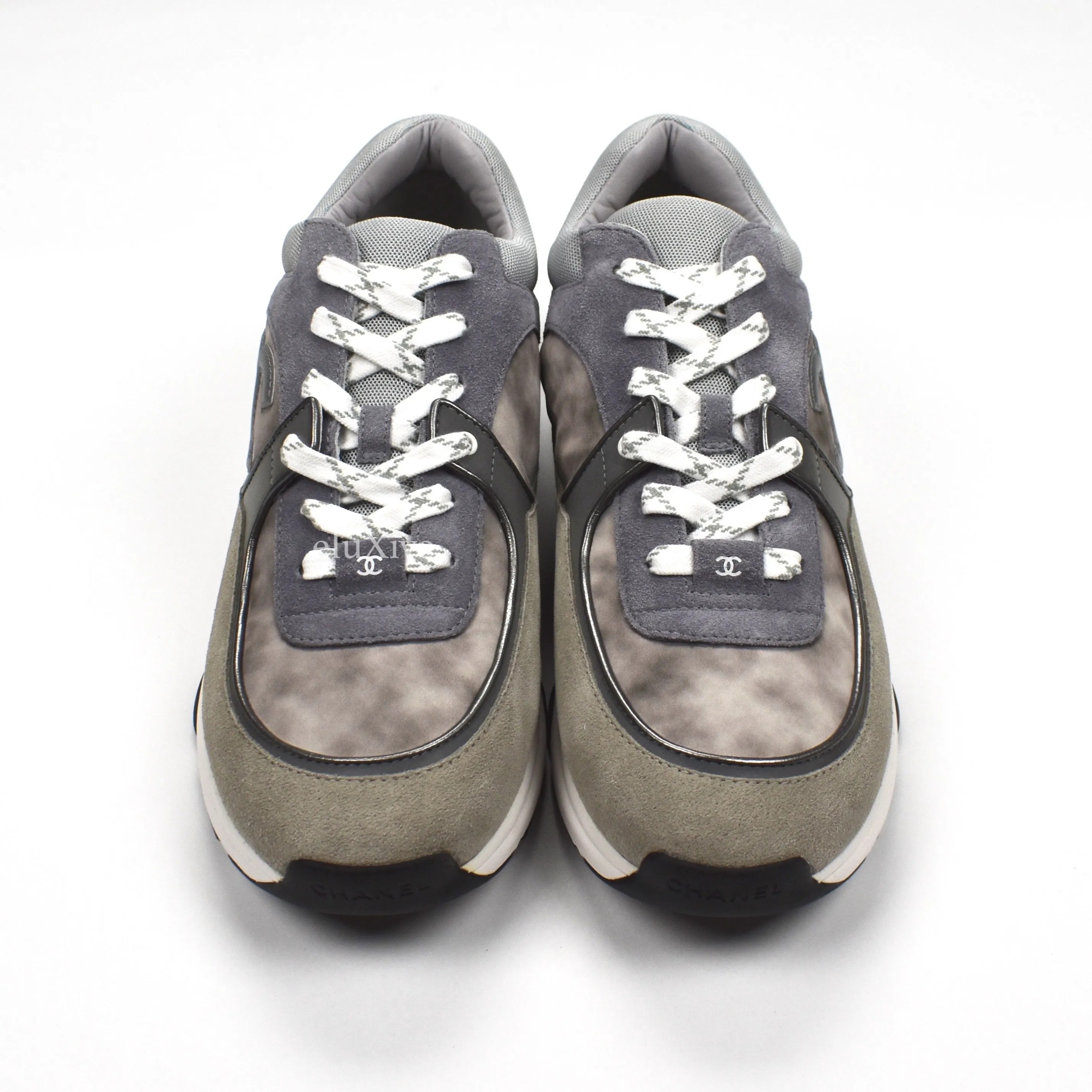 Chanel - Classic Monogram Logo Trainer (Gray)