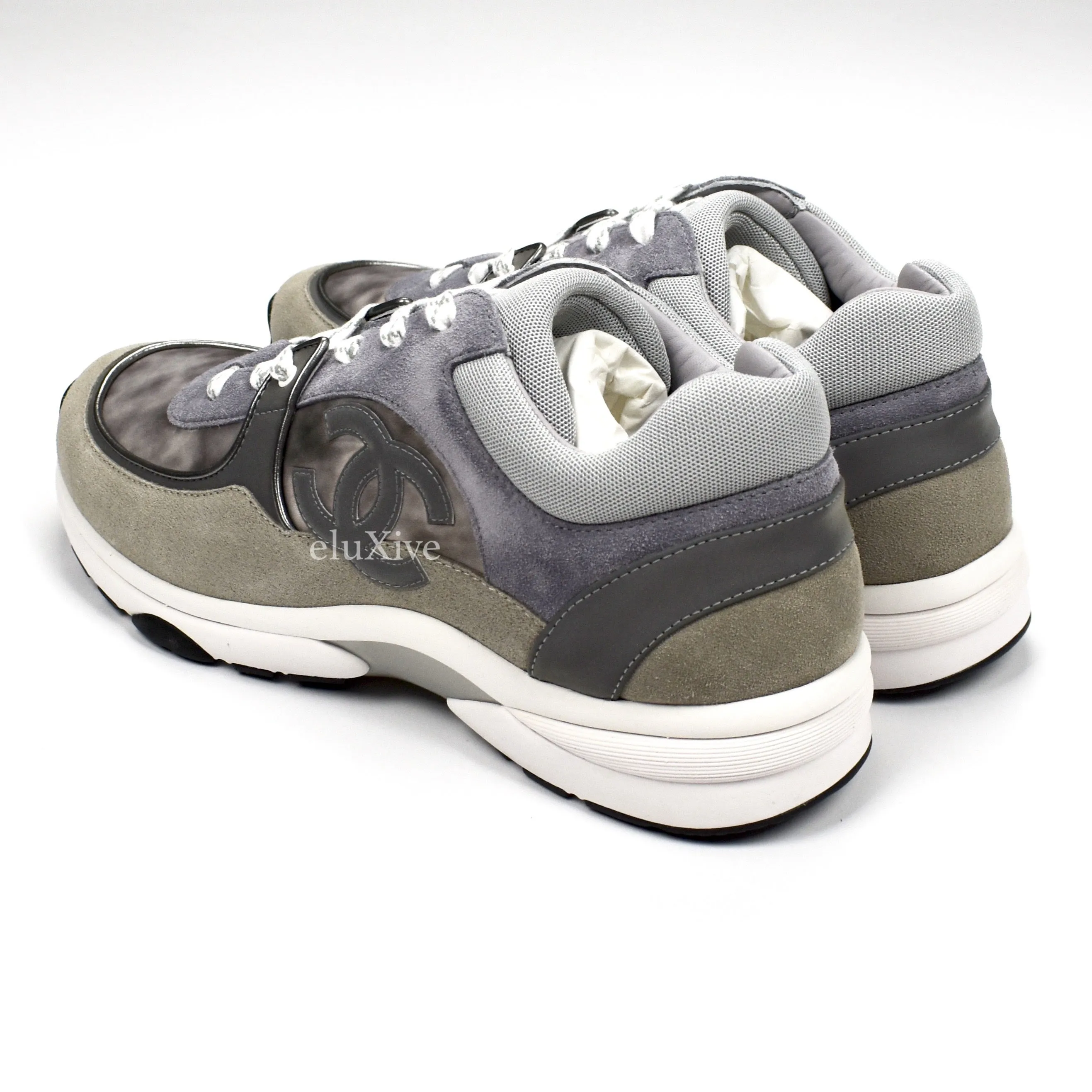 Chanel - Classic Monogram Logo Trainer (Gray)