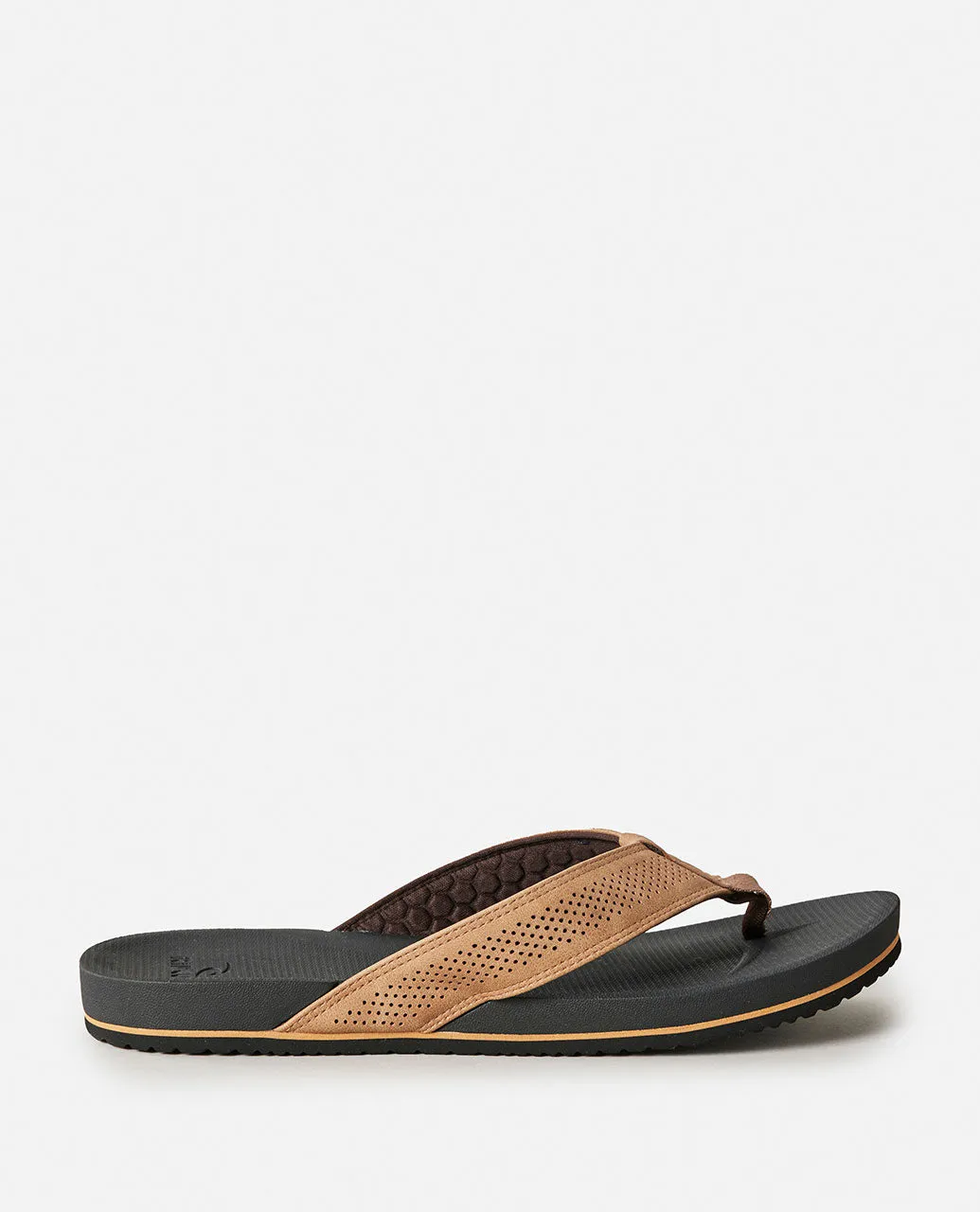 Chiba Bloom Open Toe Sandal - Brown/Black