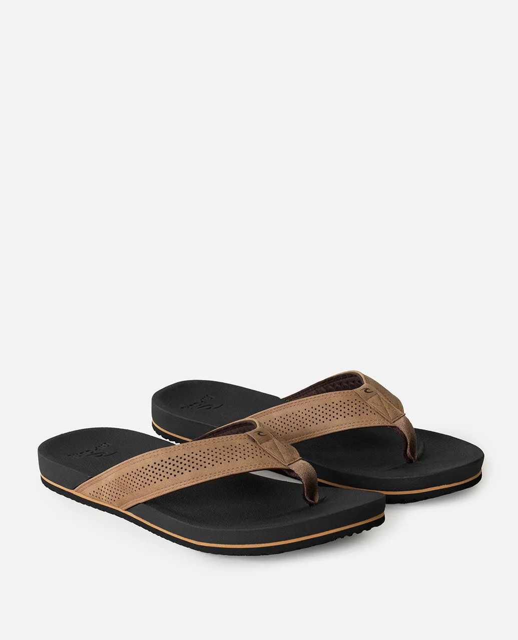 Chiba Bloom Open Toe Sandal - Brown/Black