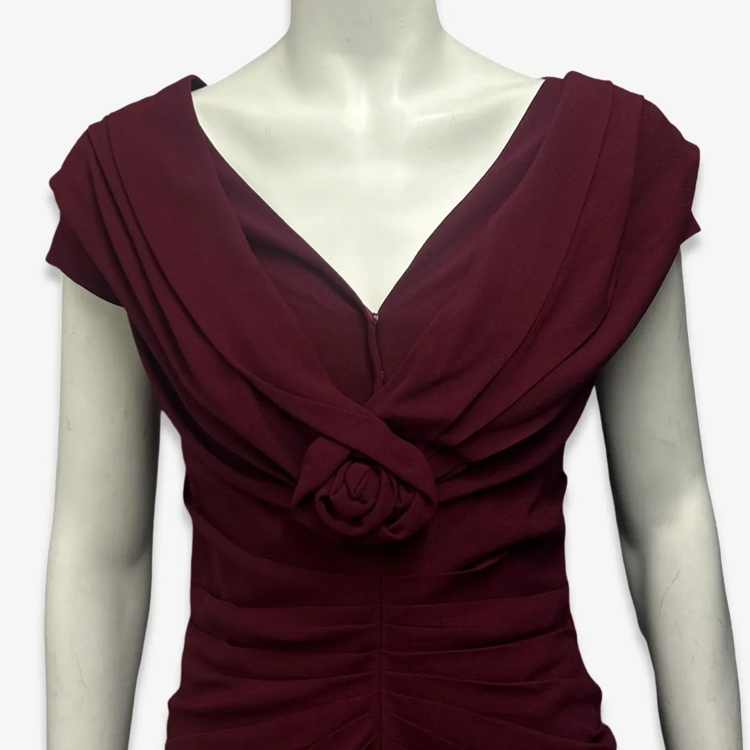Christian Dior Burgundy Evening Dress