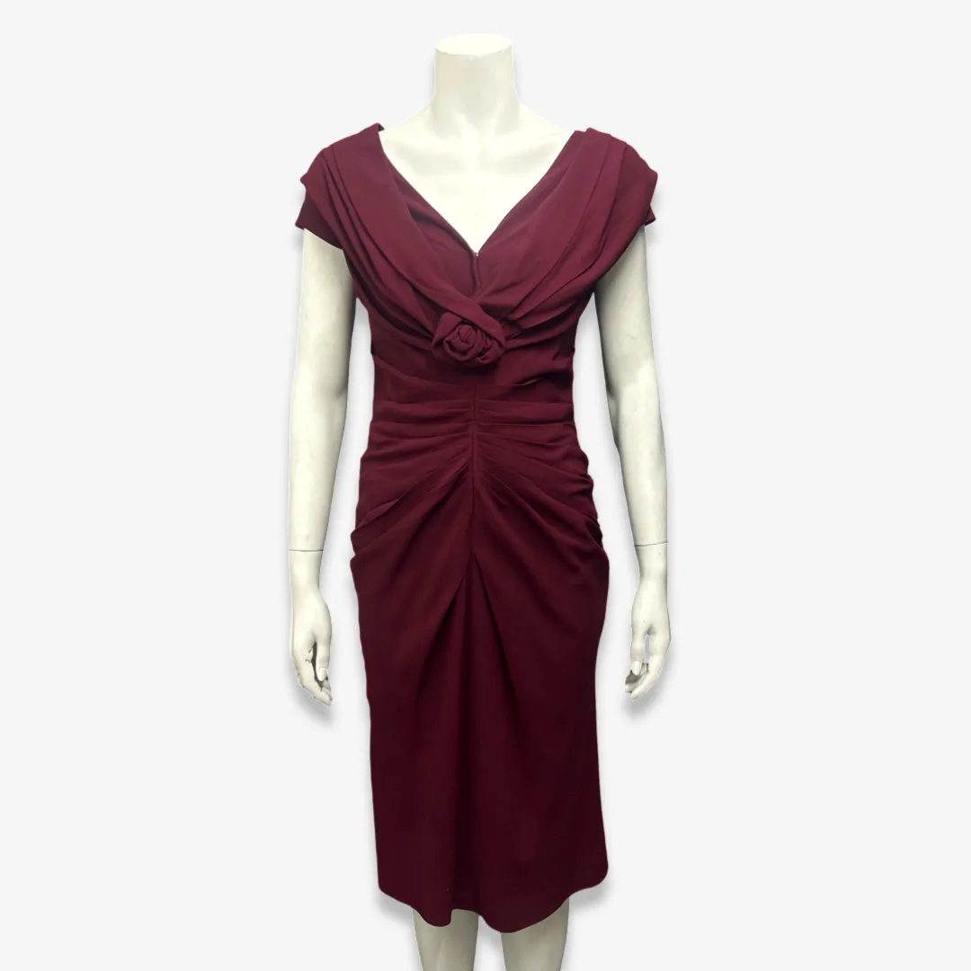 Christian Dior Burgundy Evening Dress