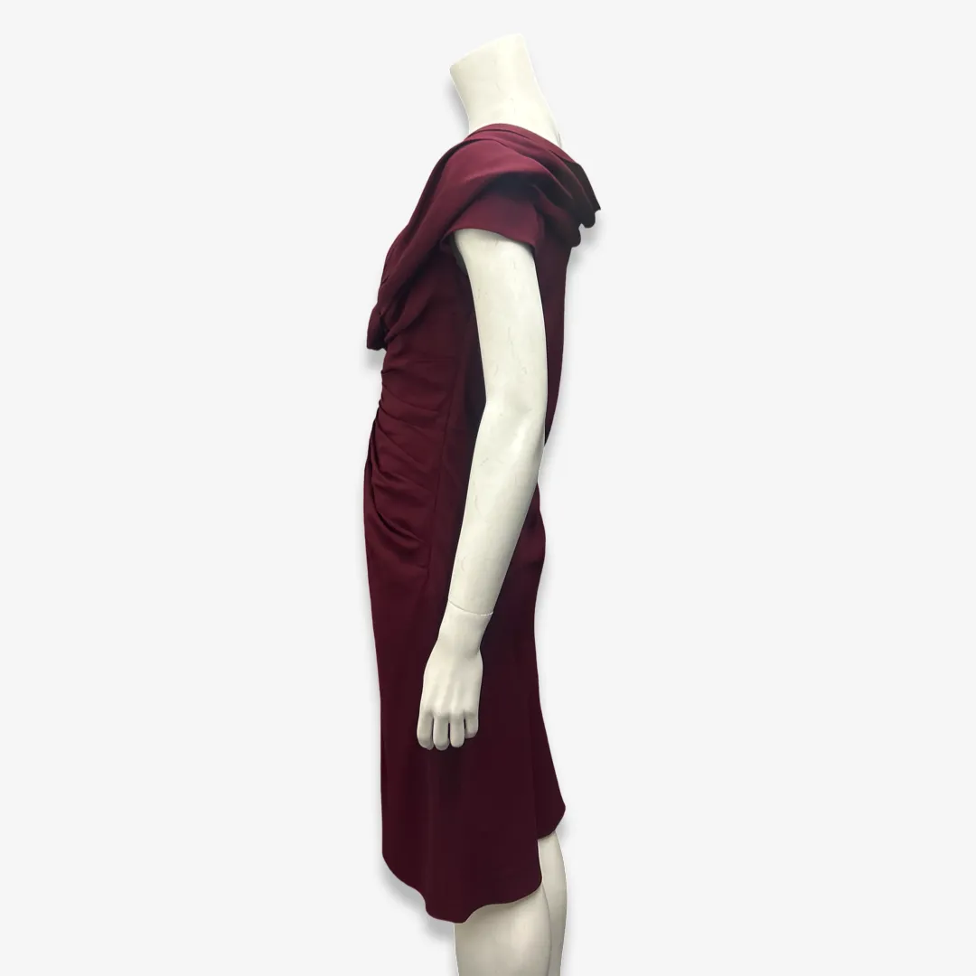 Christian Dior Burgundy Evening Dress