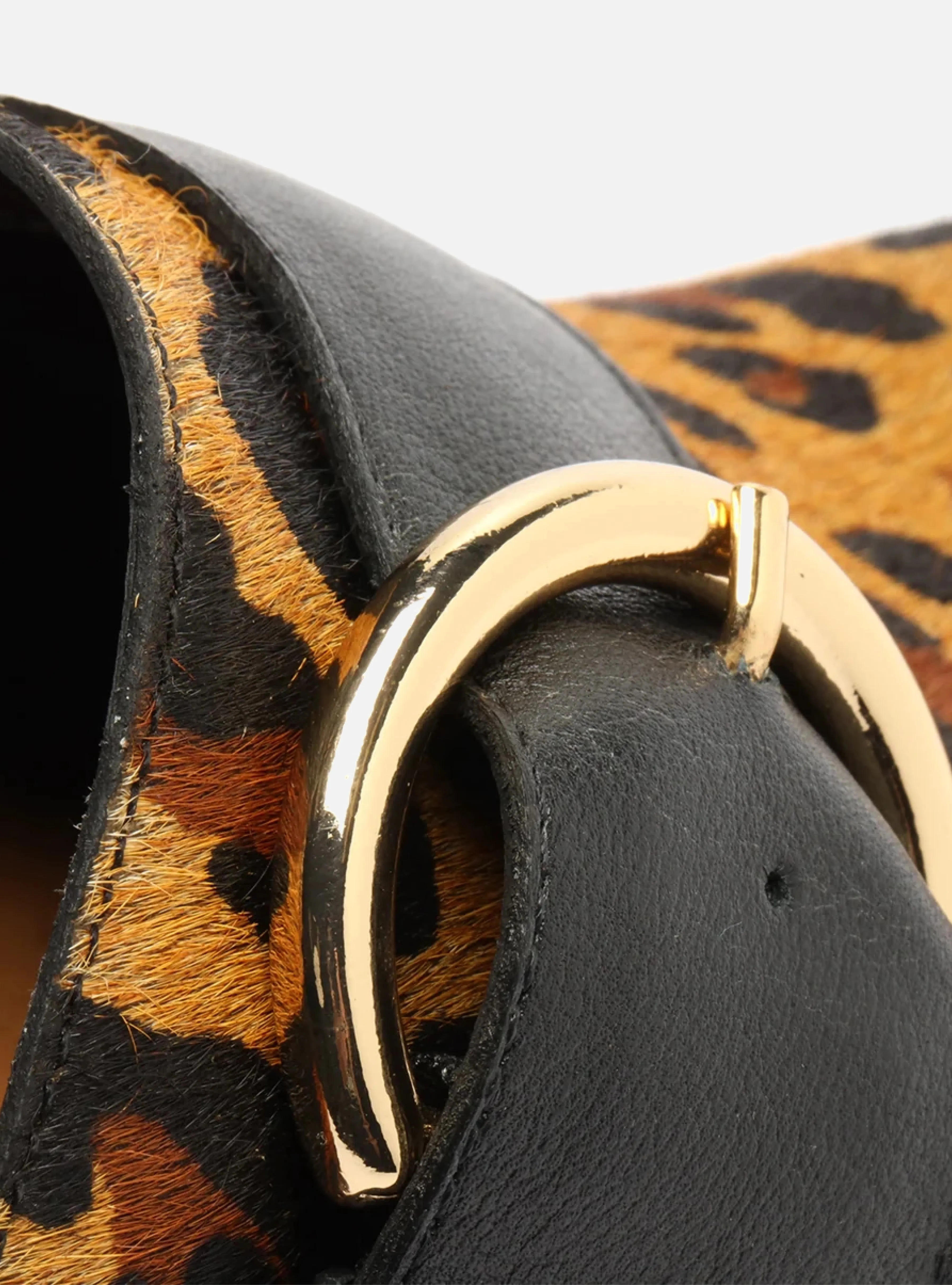 Clo Leopard Hair Calf Flat