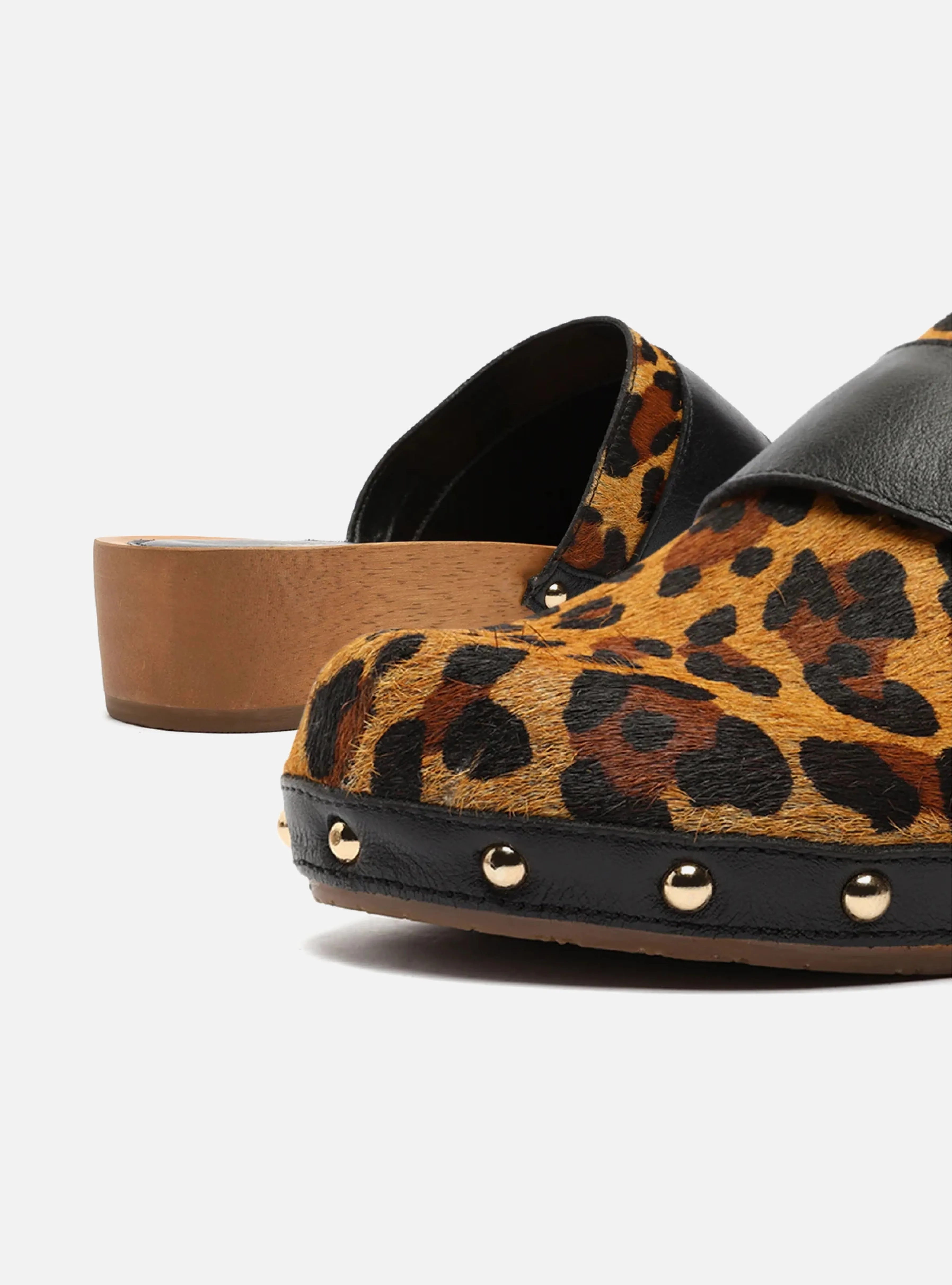 Clo Leopard Hair Calf Flat