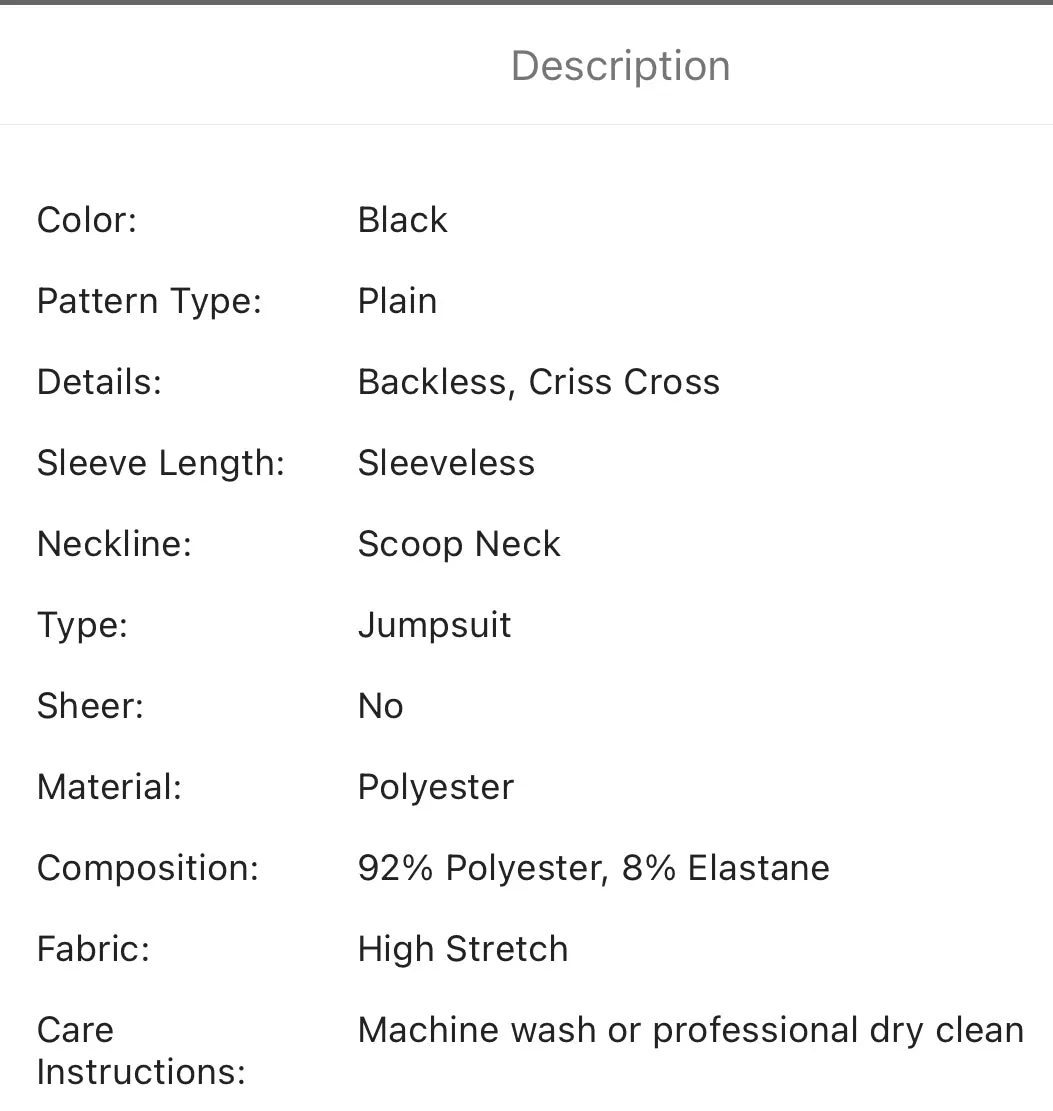 Cross cross backless textured sports jumpsuit