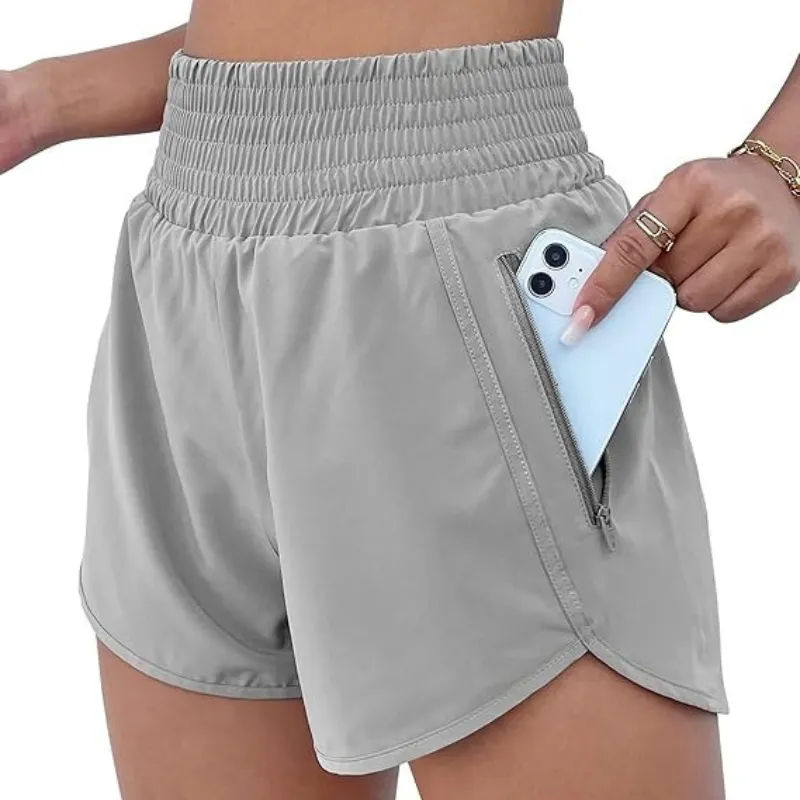 Elastic Active Pocket Shorts