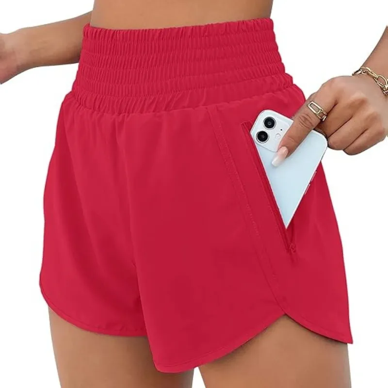 Elastic Active Pocket Shorts