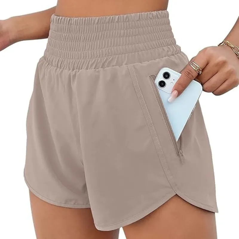 Elastic Active Pocket Shorts