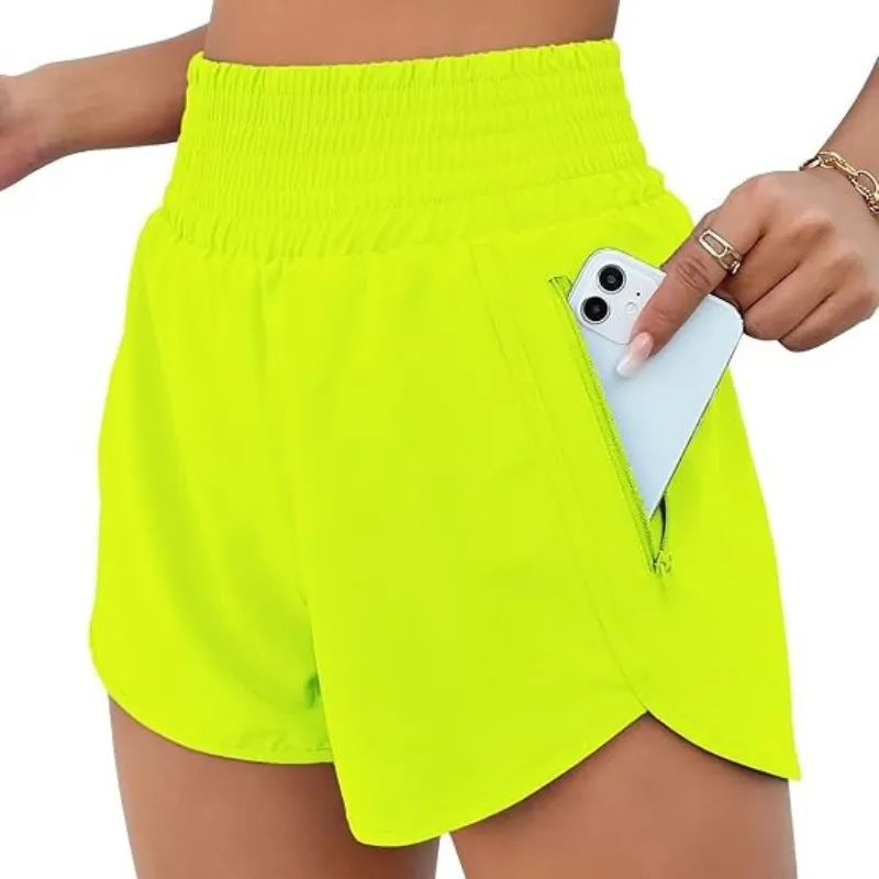 Elastic Active Pocket Shorts