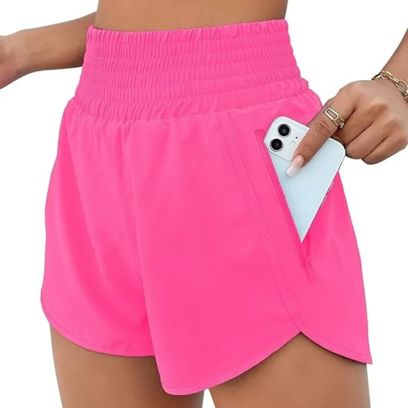 Elastic Active Pocket Shorts