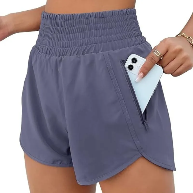 Elastic Active Pocket Shorts