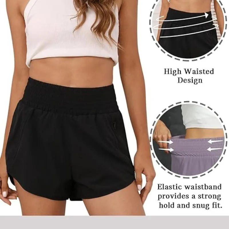 Elastic Active Pocket Shorts