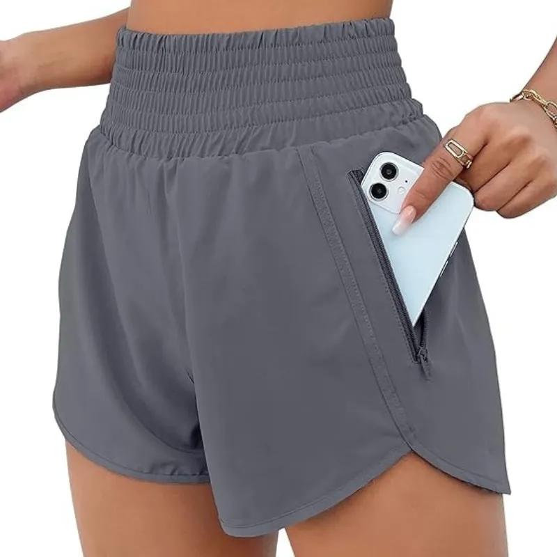 Elastic Active Pocket Shorts