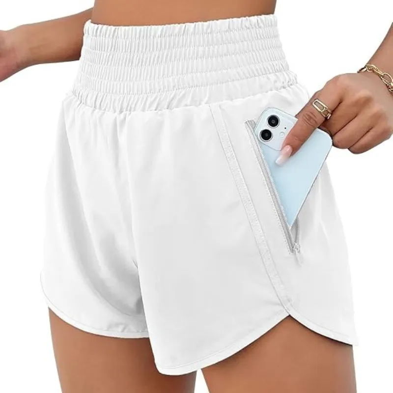 Elastic Active Pocket Shorts