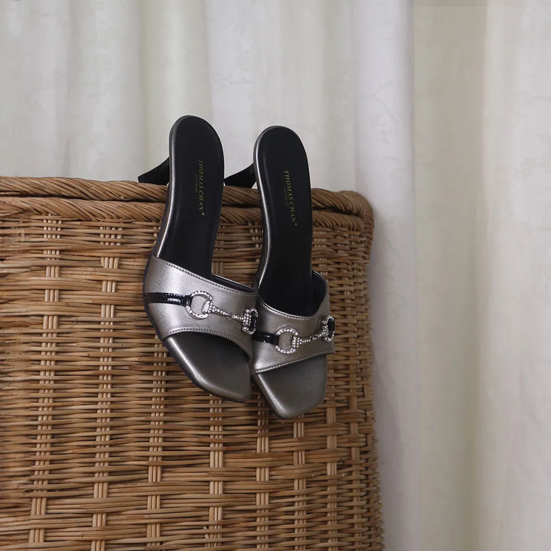 Elegant Horsebit Buckle Kitten Heel Pumps 2.5" inch [Office Wear Series]