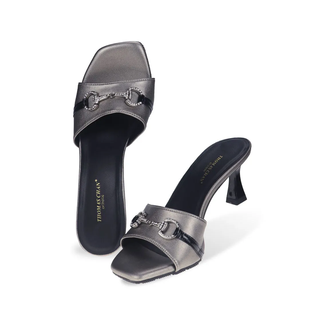 Elegant Horsebit Buckle Kitten Heel Pumps 2.5" inch [Office Wear Series]