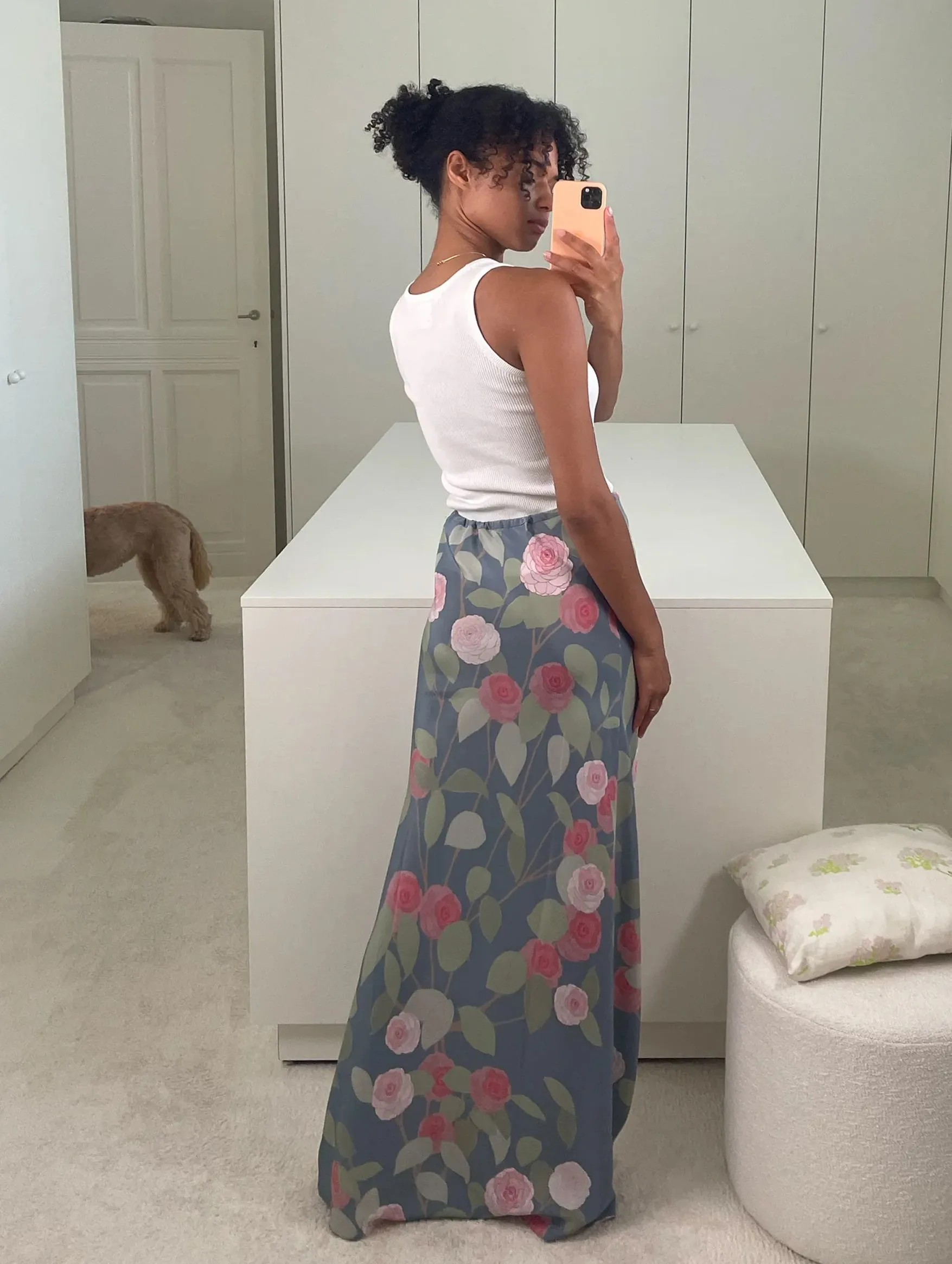 Emily Skirt in Camellia Blue
