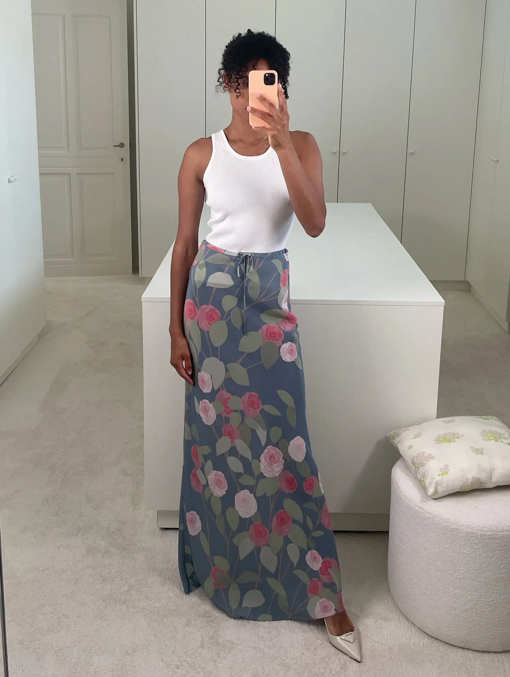 Emily Skirt in Camellia Blue