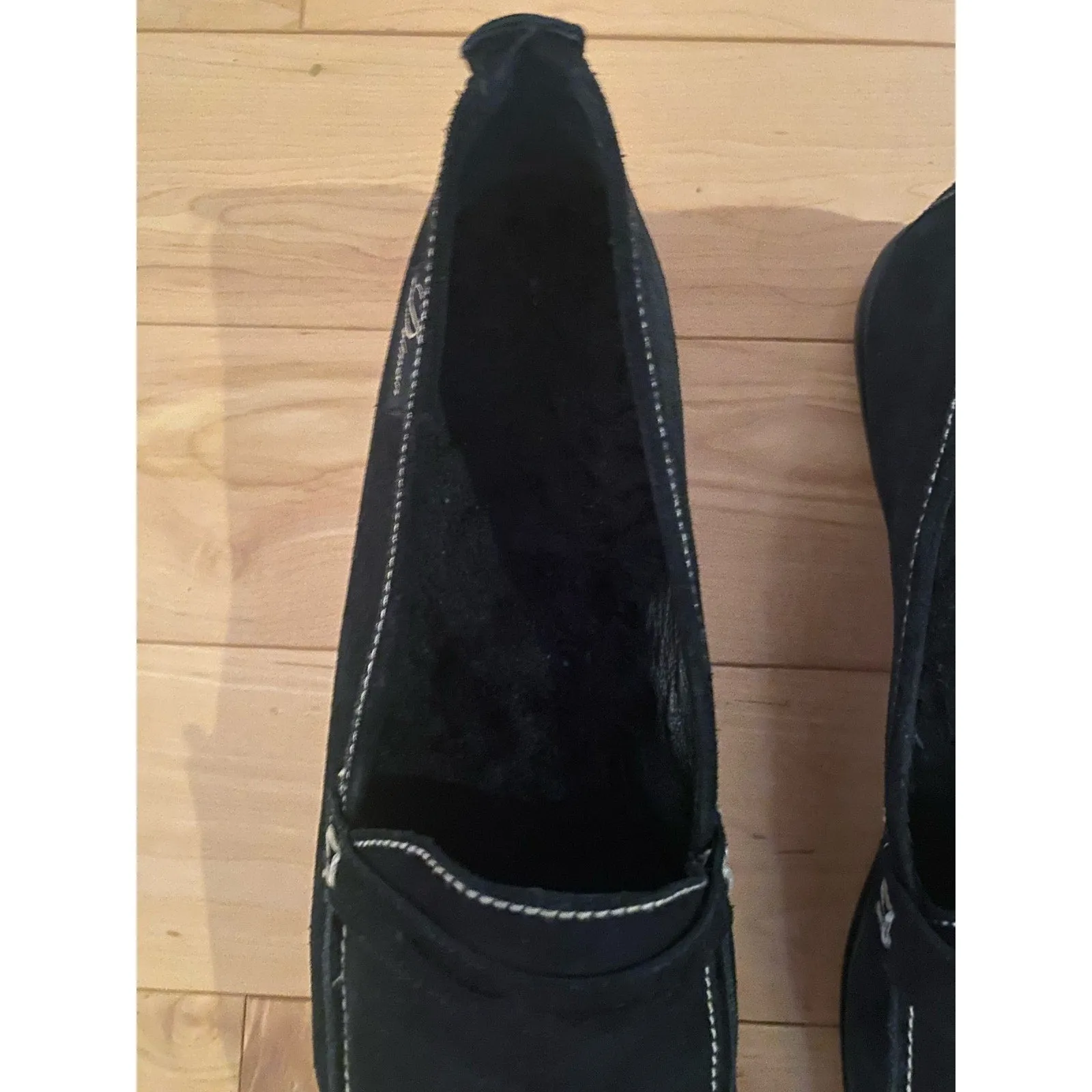 Feldman Black Suede Loafers Size 9