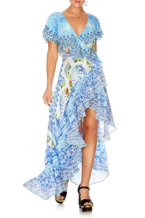 FRILL SLEEVE LONG DRESS A NIGHT TO REMEMBER