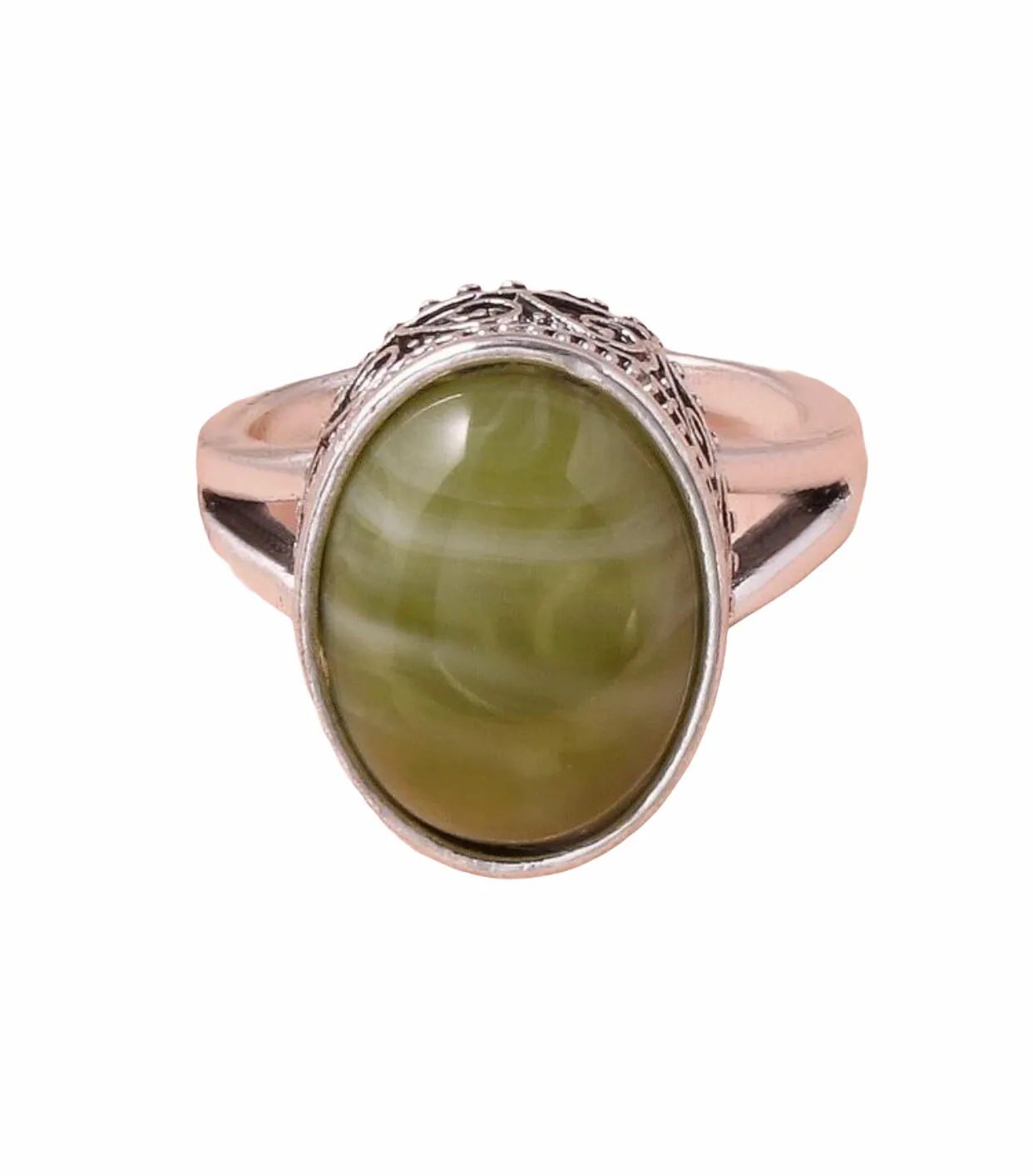 Geometric decor ring. Size 8.