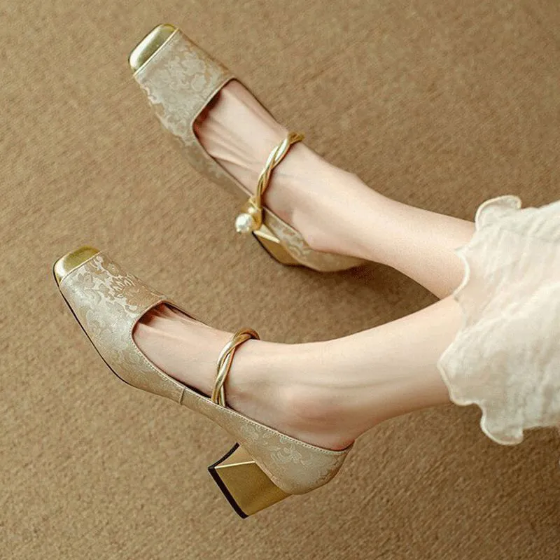 La Regale Florale Heels by Sofia Amoretti