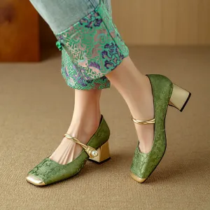 La Regale Florale Heels by Sofia Amoretti