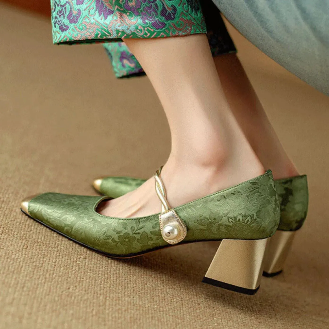 La Regale Florale Heels by Sofia Amoretti