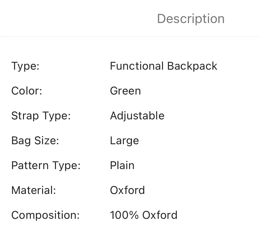 Large capacity baby diaper backpack