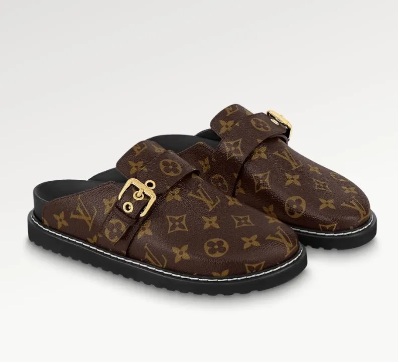 LOUIS VUITTON MONOGRAM COZY COMFY CLOG MULES
