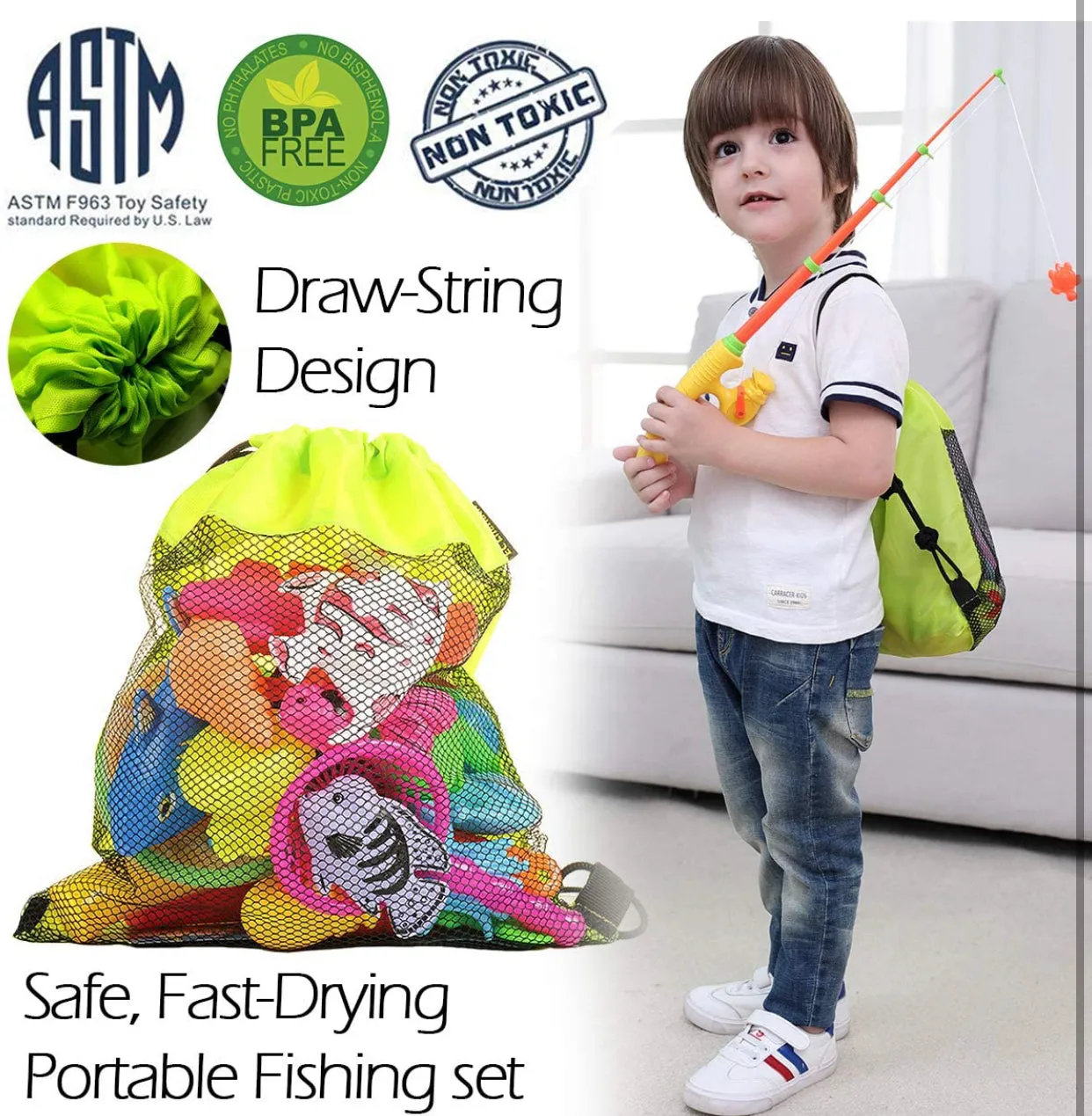 Magnetic Fishing Pool Toy Game for Kids