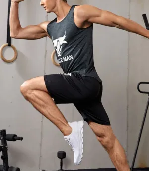 Men’s bull & letter graphic sports tank & shorts
