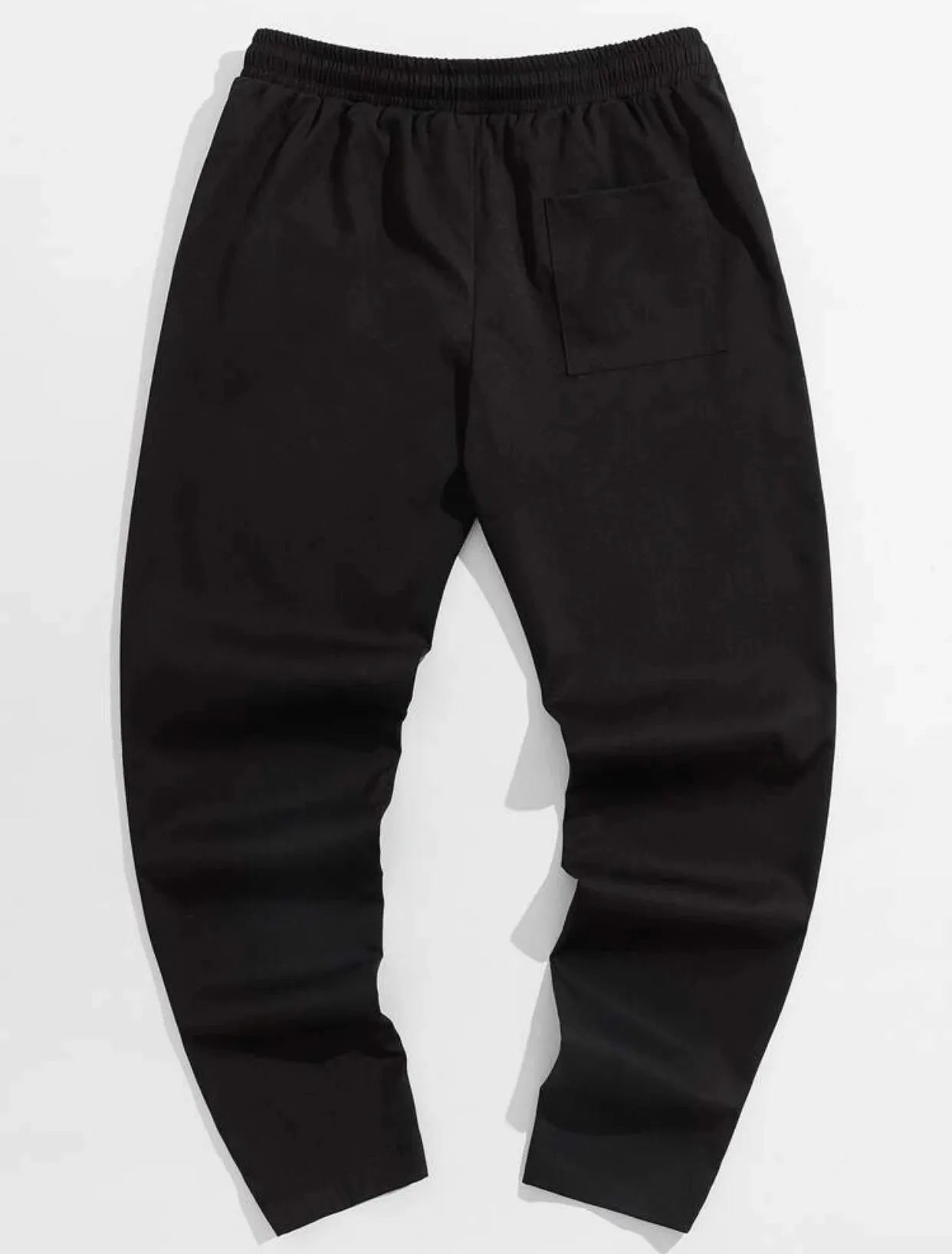 Men’s drawstring waist solid pants