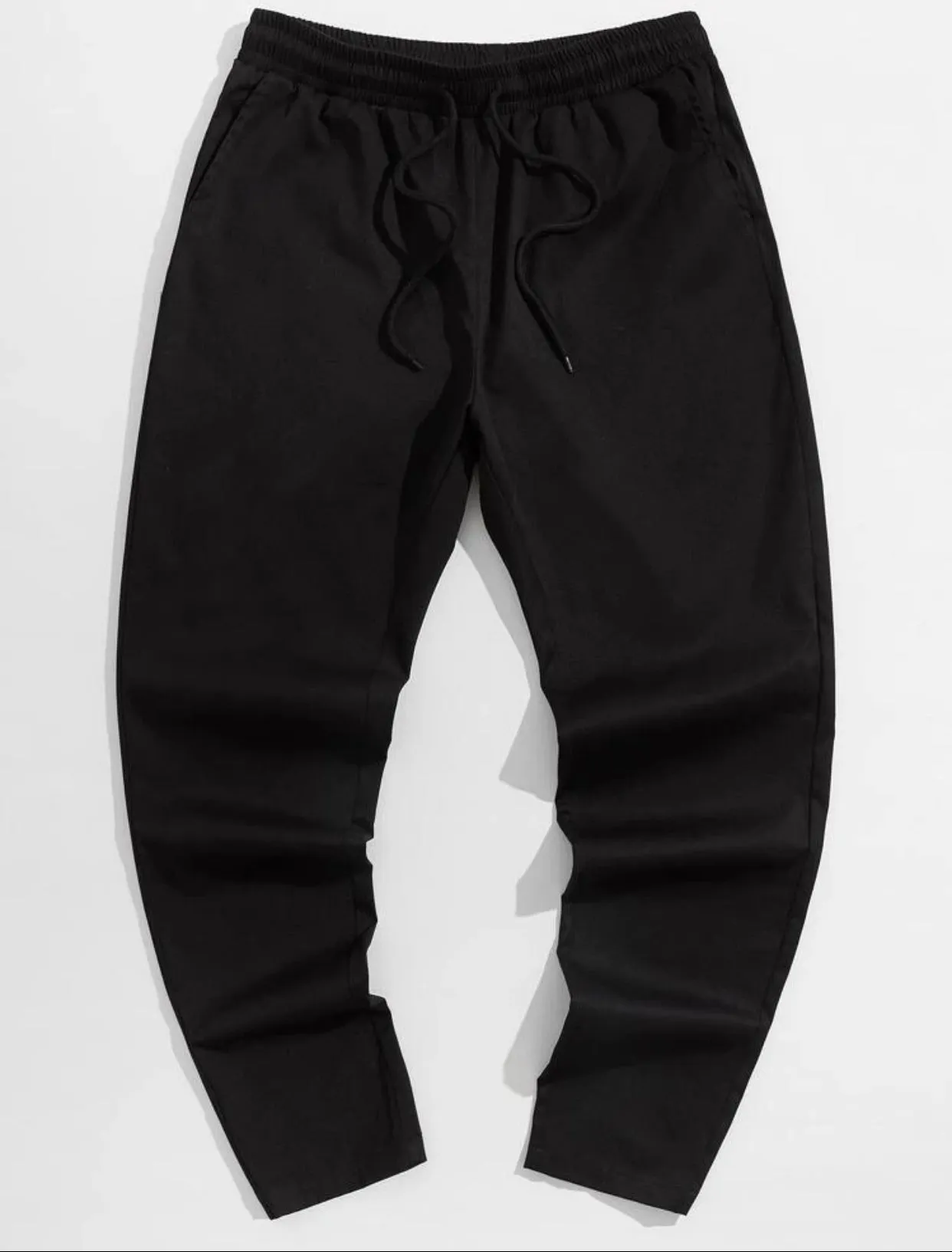 Men’s drawstring waist solid pants