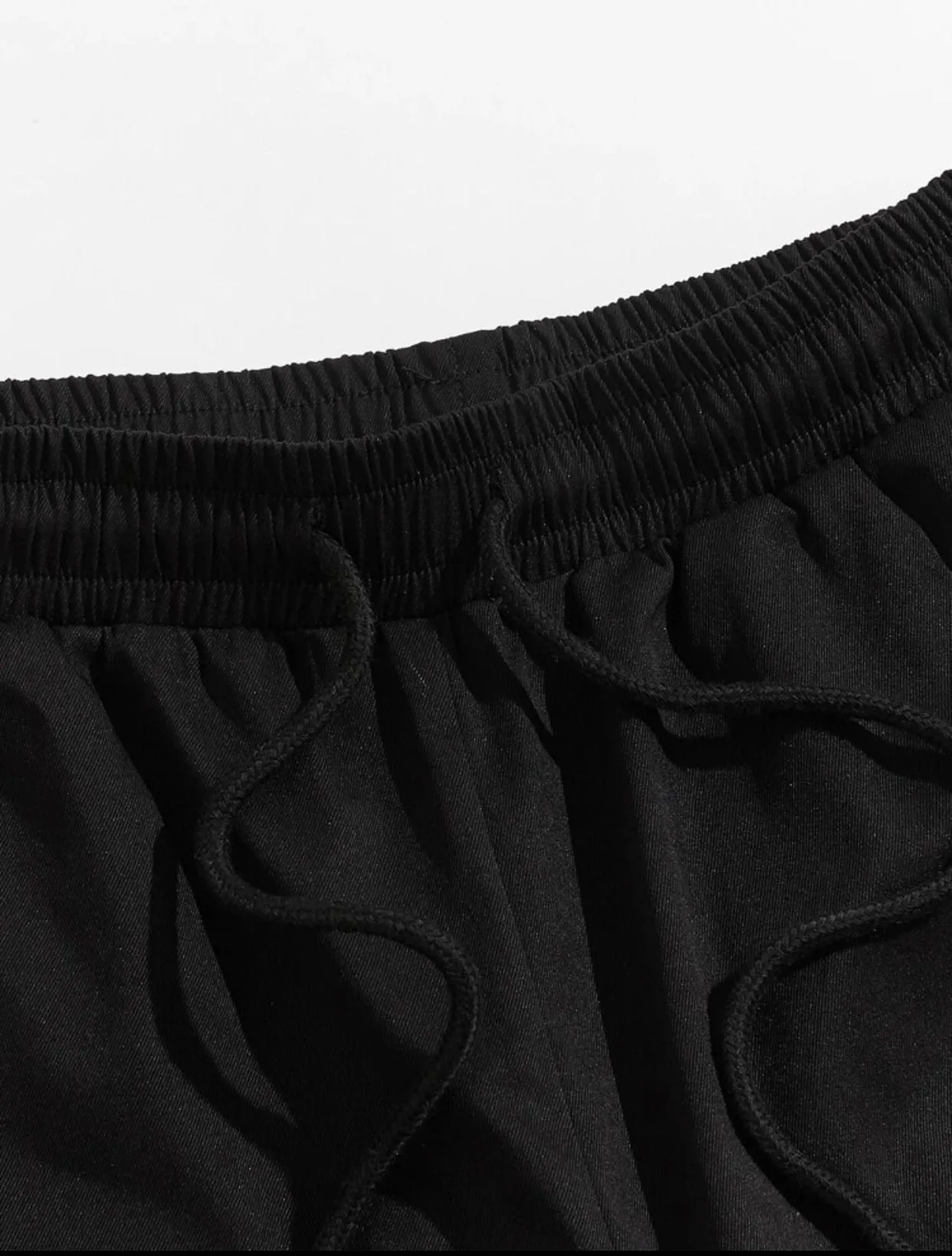 Men’s drawstring waist solid pants