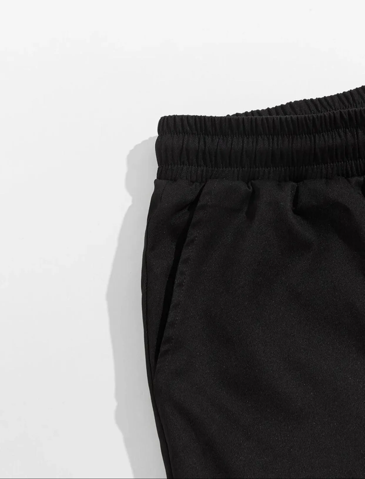 Men’s drawstring waist solid pants