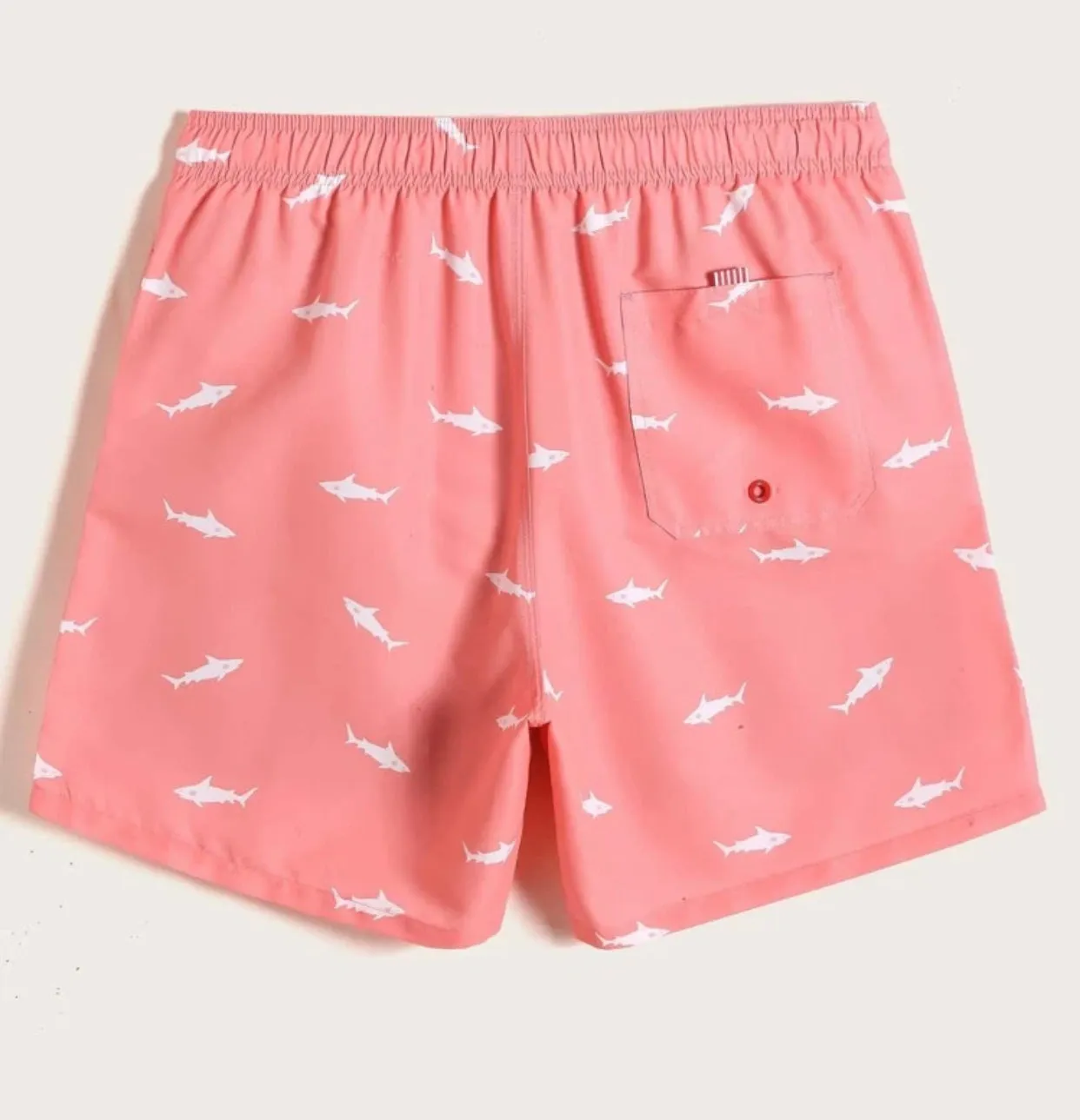 Men’s fish print swim suit shorts