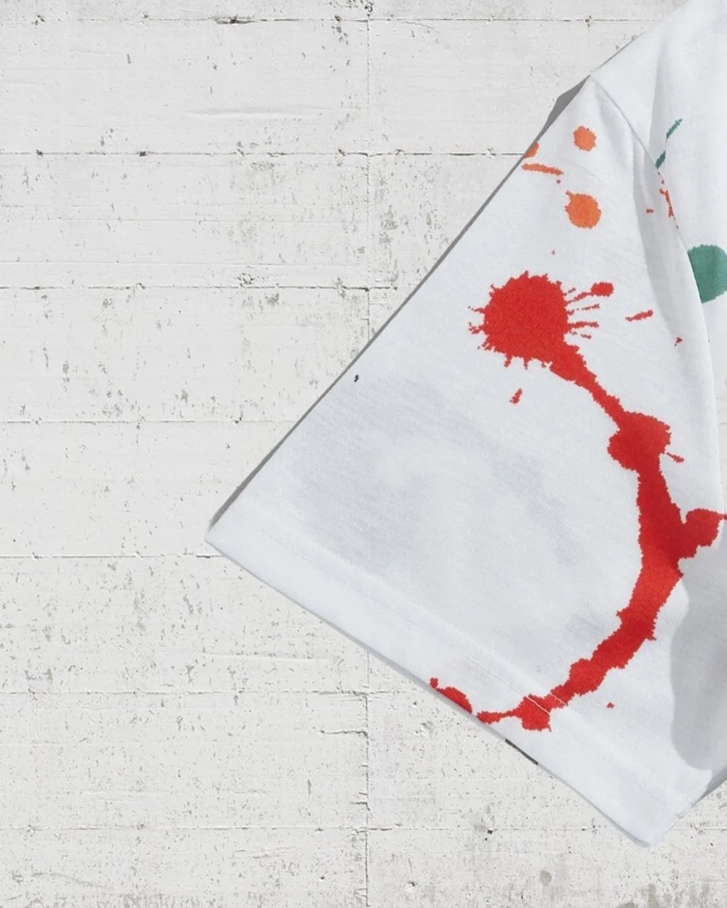 Men’s paint splash tee & shorts set