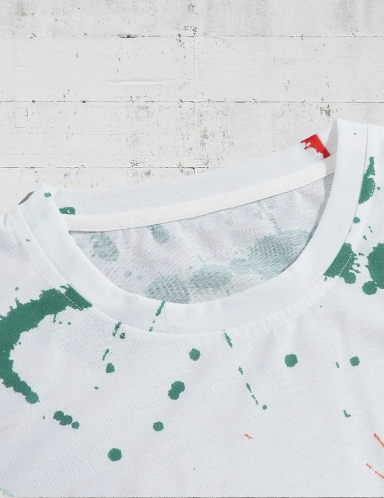Men’s paint splash tee & shorts set