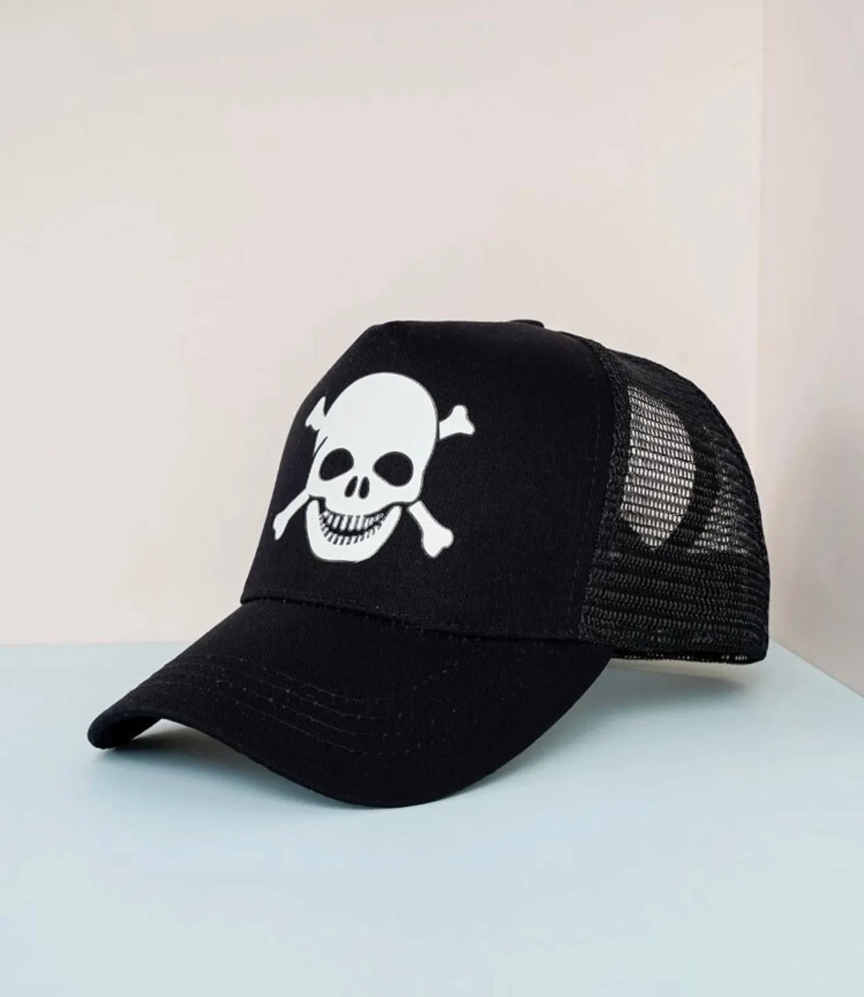 Men’s skull pattern baseball cap