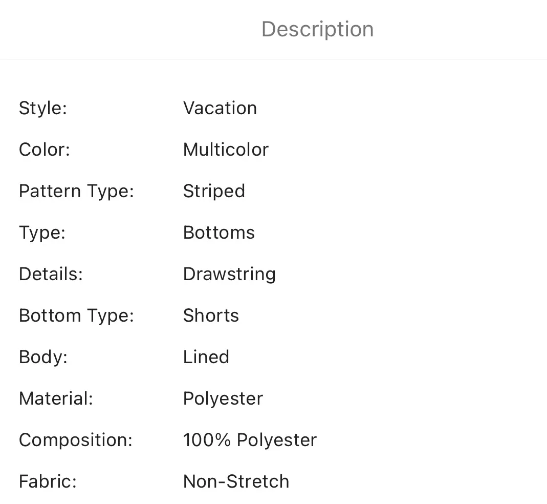 Men’s striped print swim trunks