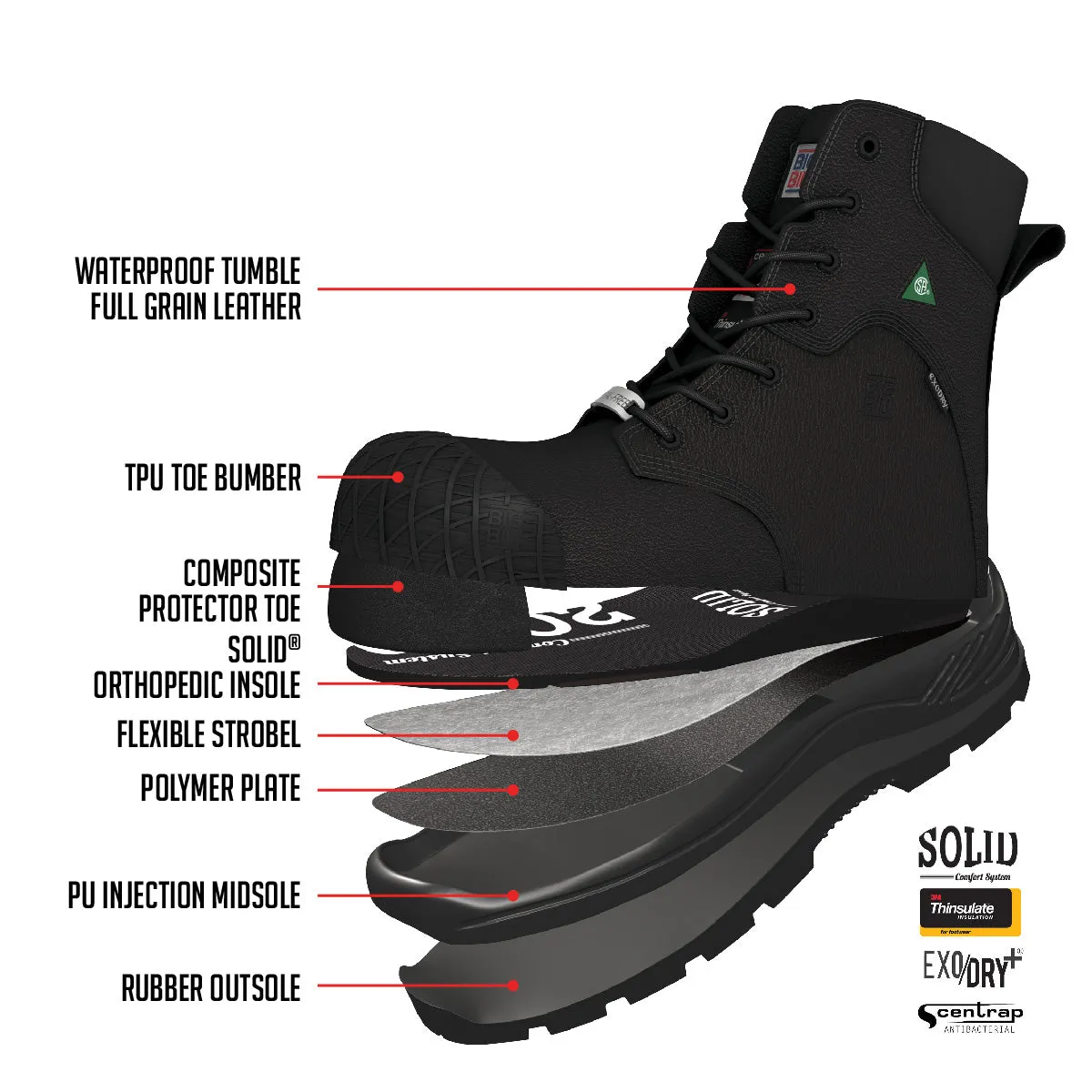 Metal Free Boots - BB6500